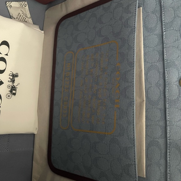 New coach large denim 💙 tote Jacquard Spin Tote 42 - Picture 7 of 10